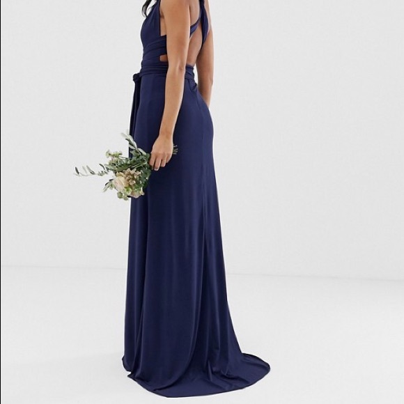 TFNC Multi Way Navy Maxi Dress - Picture 2 of 15